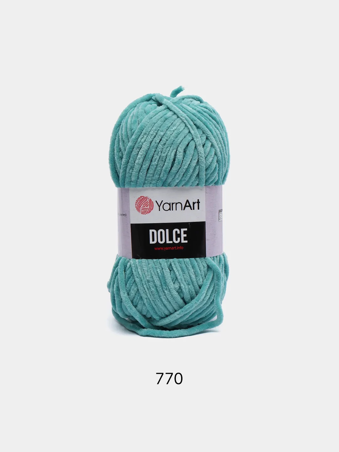 Бирюзовый пряжа плюшевая YarnArt Dolce (ЯрнАрт Дольче)