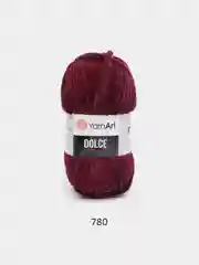 Бордовый пряжа плюшевая YarnArt Dolce (ЯрнАрт Дольче)