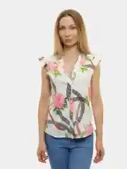 Конфетный блузка с коротким рукавом