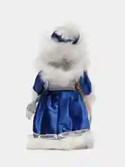 Снегурочка "Шик", синяя шубка, с серёжками, 29 см