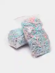 Пастельно-коралловый наполнитель бумажный для коробок, стружка "Цветная бумага"
