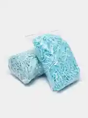 Синий меланж наполнитель бумажный для коробок, стружка "Цветная бумага"
