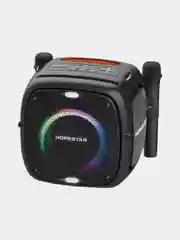 Лайм портативная Bluetooth Колонка Hopestar Party One 80 Вт, с двумя беспроводными микрофонами