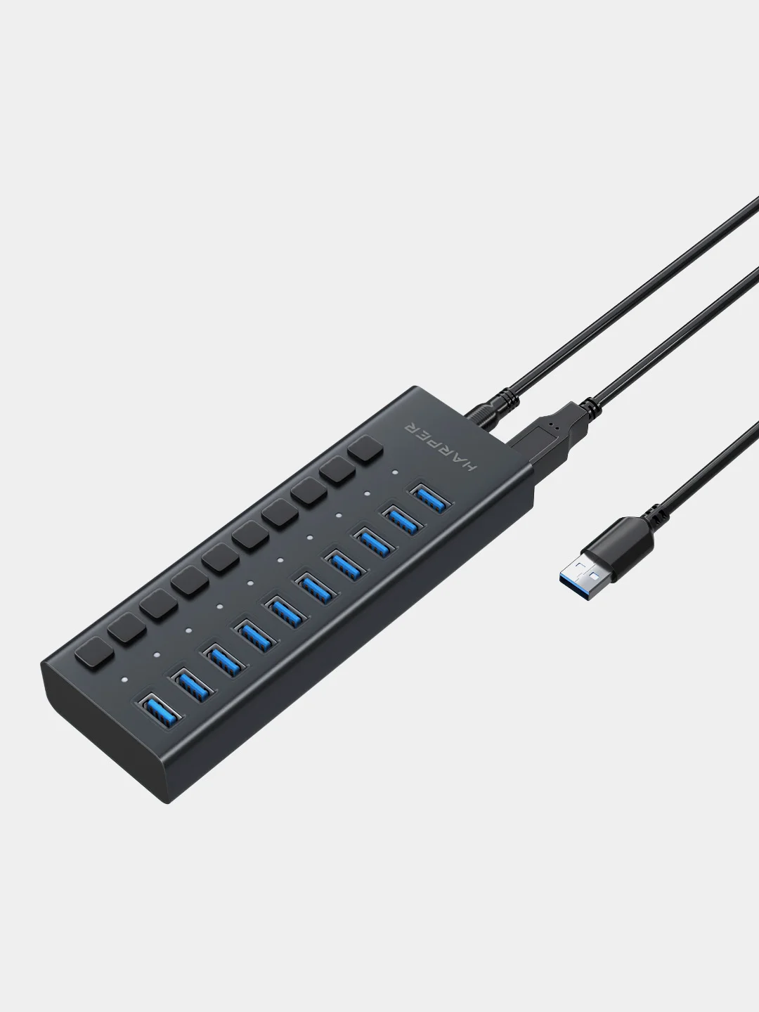 USB-концентратор Harper HUB-10MB, USB 3.0, Type-A х 10
