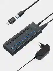 USB-концентратор Harper HUB-10MB, USB 3.0, Type-A х 10