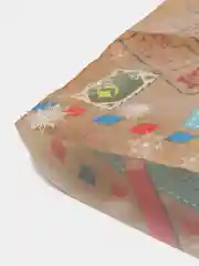 Тёмно-коричневый подарочный пакет "Новый год"
