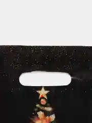 Черный подарочный пакет "Новый год"