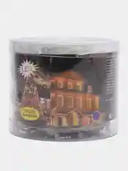 Синий гирлянда-штора бахрома