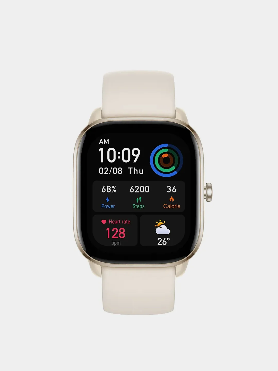 Белый смарт часы Xiaomi Amazfit GTS 4