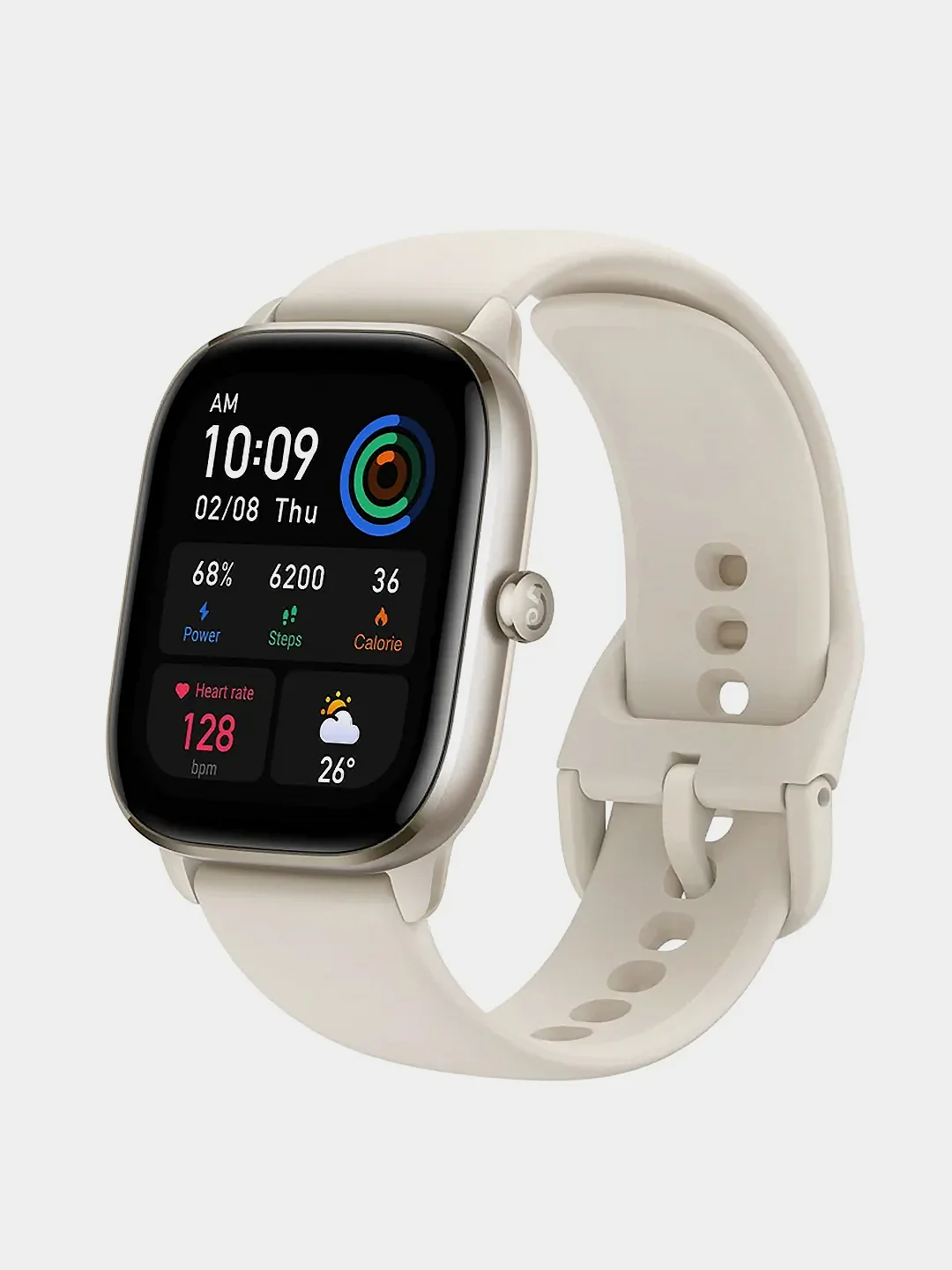 Белый смарт часы Xiaomi Amazfit GTS 4