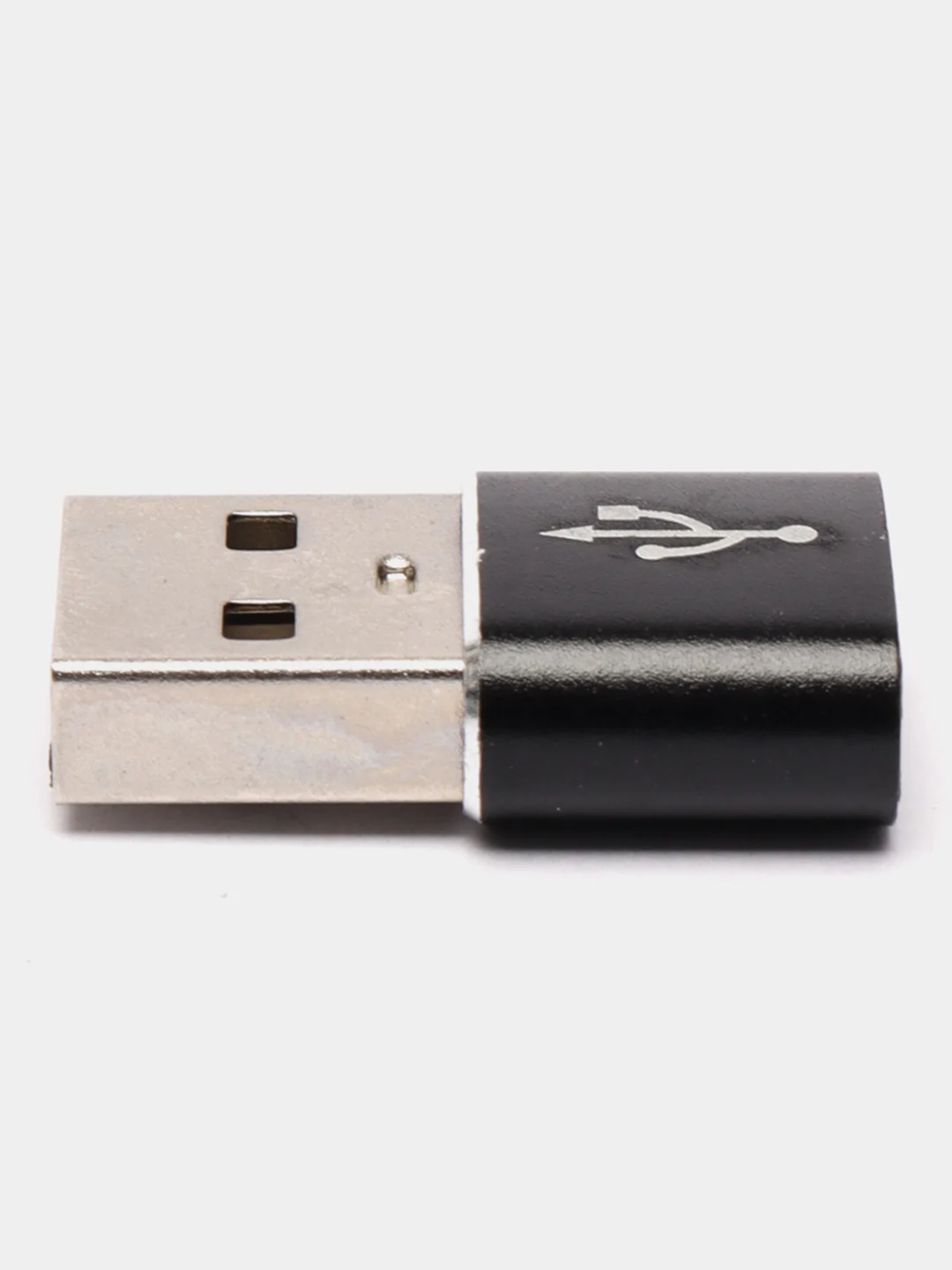 Черный переходник TYPE C 3.0 на USB 2.0 адаптер otg