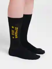 Желтый носки дедушке черные, хлопок. 4 вида