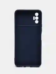 Терракотовый чехол силиконовый с принтом и защитой камеры для Tecno Spark 8P