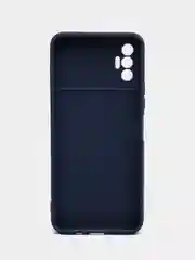 Серый чехол силиконовый с принтом и защитой камеры для Tecno Spark 8P