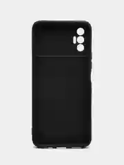 Аметистовый чехол силиконовый с принтом и защитой камеры для Tecno Spark 8P