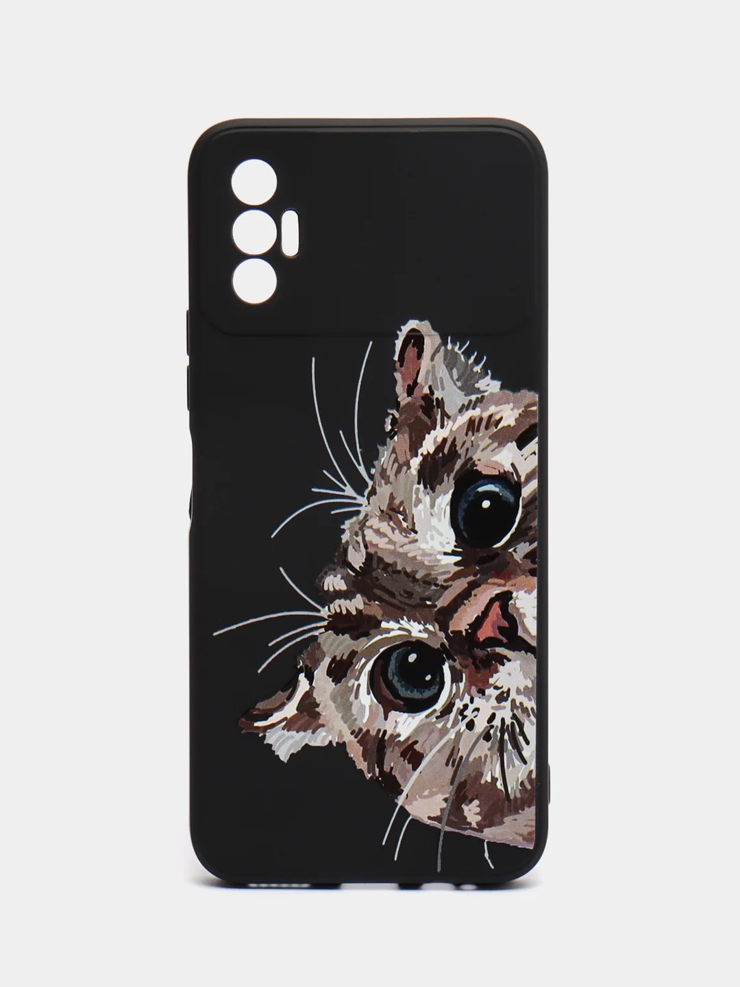 Аметистовый чехол силиконовый с принтом и защитой камеры для Tecno Spark 8P