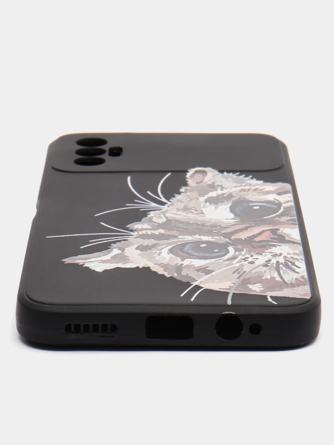 Аметистовый чехол силиконовый с принтом и защитой камеры для Tecno Spark 8P