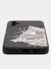 Аметистовый чехол силиконовый с принтом и защитой камеры для Tecno Spark 8P