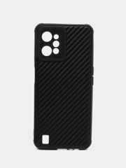 Чехол Realme C31 (Реалми С31) силиконовый под карбон