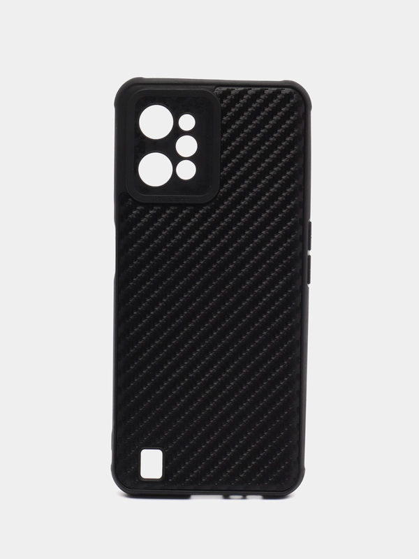 Чехол Realme C31 (Реалми С31) силиконовый под карбон