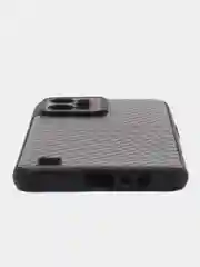 Черный чехол Realme C31 (Реалми С31) силиконовый под карбон
