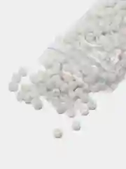 Белый бисер, 6/0, 4 мм