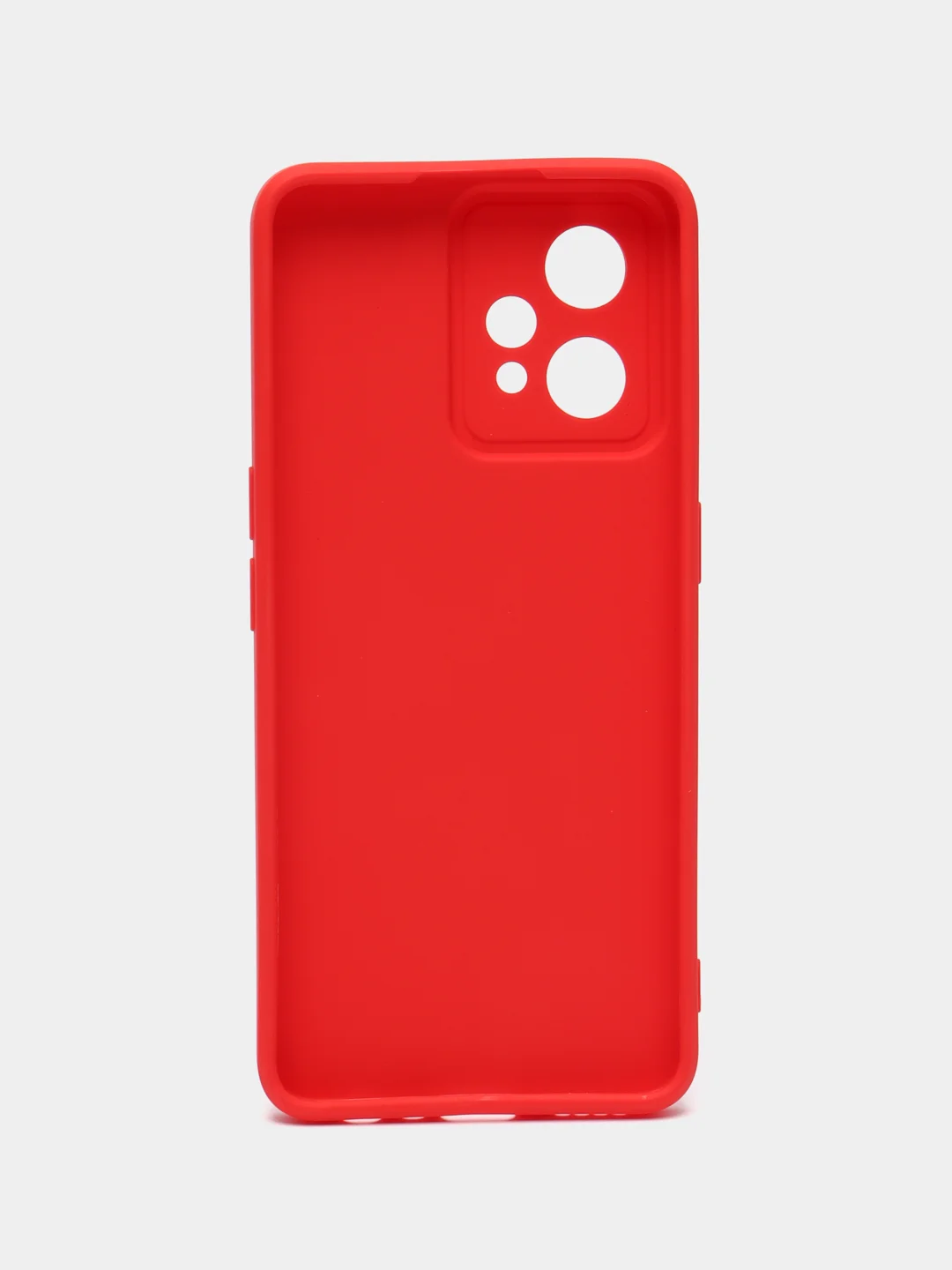 Красный чехол для Realme 9 (4G) / Realme 9 Pro Plus, матовый, с дополнительной защитой камеры