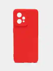 Красный чехол для Realme 9 (4G) / Realme 9 Pro Plus, матовый, с дополнительной защитой камеры