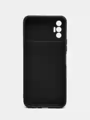 Бронзовый чехол силиконовый с принтом и защитой камеры для Tecno Spark 8P