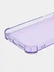 Лавандовый чехол противоударный на iPhone 7, 8, 11, 12, 13, Pro, mini, Max, Plus, прозрачный