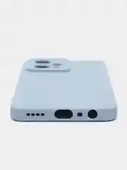 Голубой чехол для Realme 9 (4G) / Realme 9 Pro Plus, матовый, с дополнительной защитой камеры