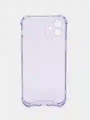 Лавандовый чехол противоударный на iPhone 7, 8, 11, 12, 13, Pro, mini, Max, Plus, прозрачный