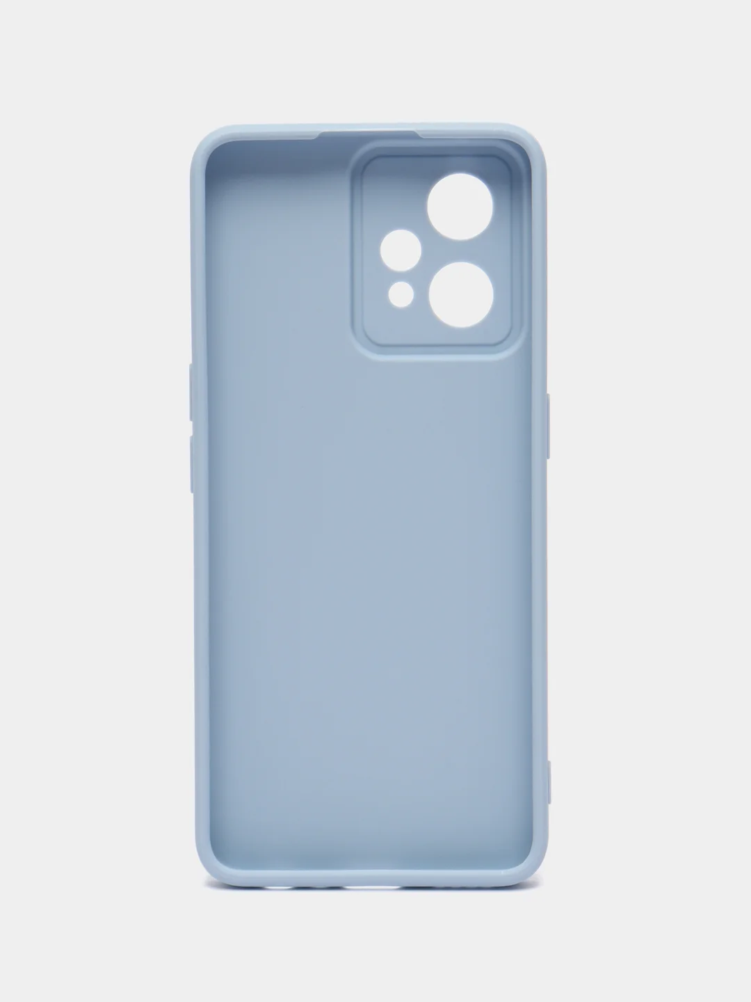 Голубой чехол для Realme 9 (4G) / Realme 9 Pro Plus, матовый, с дополнительной защитой камеры