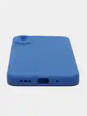 Синий чехол для Redmi 9A матовый, с дополнительной защитой камеры