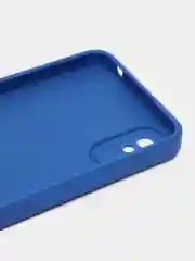 Синий чехол для Redmi 9A матовый, с дополнительной защитой камеры