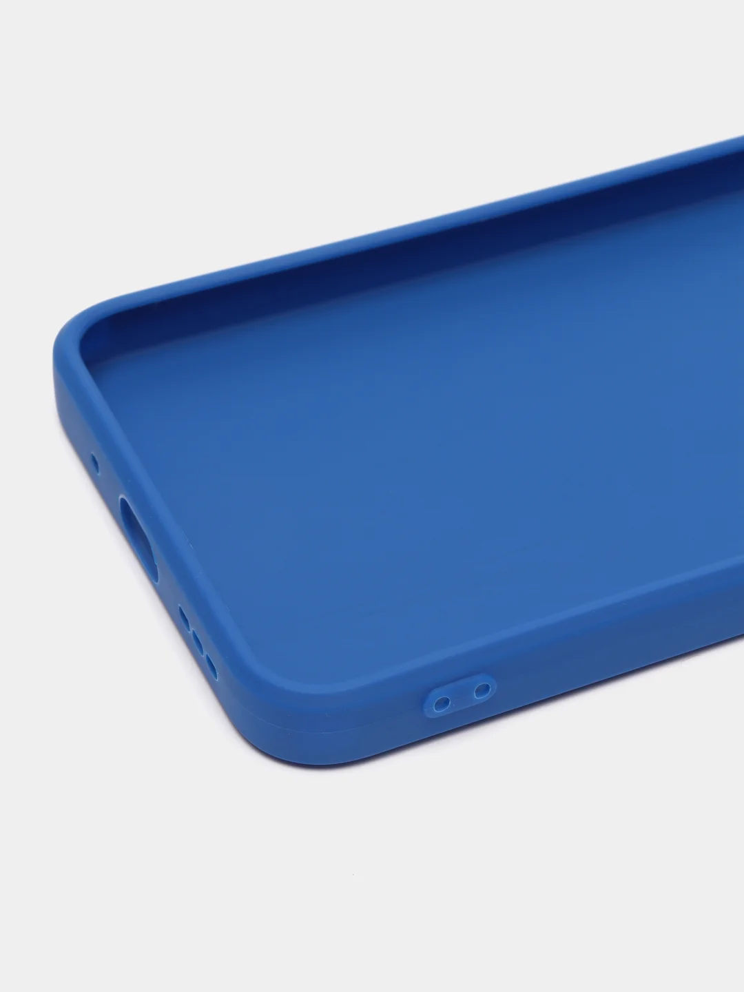 Синий чехол для Redmi 9A матовый, с дополнительной защитой камеры