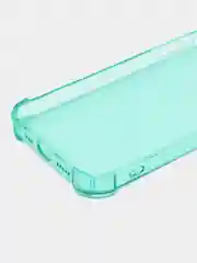 Бирюзовый чехол противоударный на iPhone 7, 8, 11, 12, 13, Pro, mini, Max, Plus, прозрачный