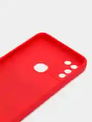 Оранжевый чехол силиконовый с принтом и защитой камеры для Infinix Hot 10 Play / Infinix Hot 11 Play
