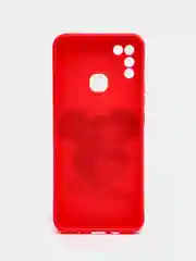 Оранжевый чехол силиконовый с принтом и защитой камеры для Infinix Hot 10 Play / Infinix Hot 11 Play