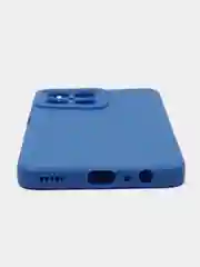 Синий чехол для Honor X8 матовый, с дополнительной защитой камеры