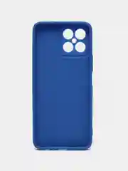 Синий чехол для Honor X8 матовый, с дополнительной защитой камеры