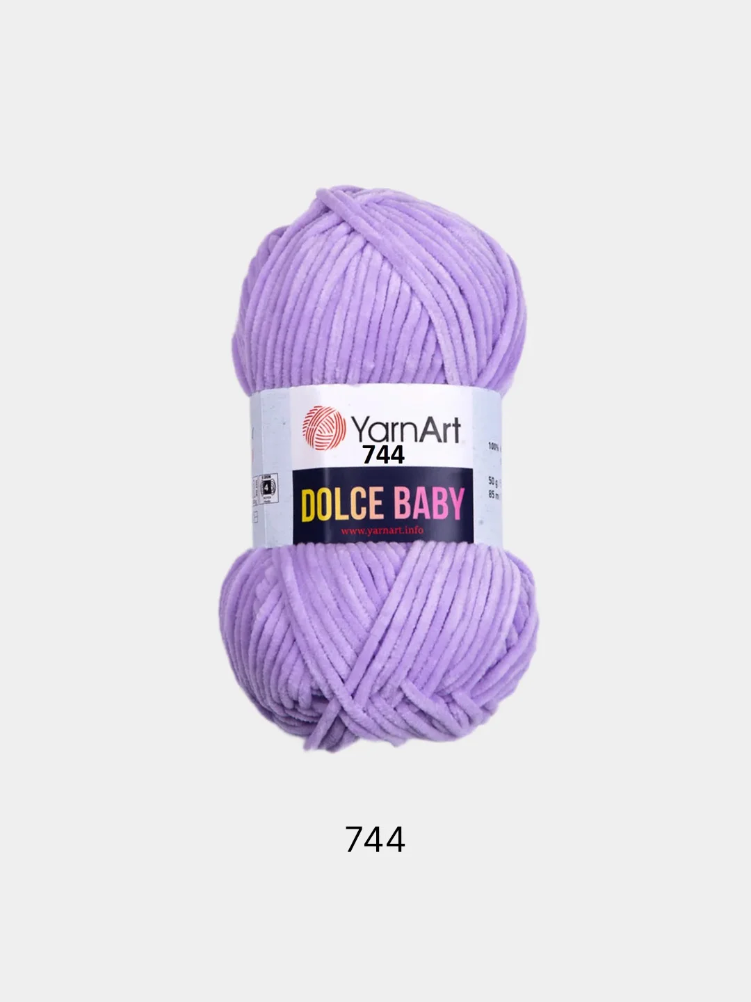 Сиреневый пряжа плюшевая YarnArt "Dolce Baby", 100% микрополиэстер, 50 г, 85 м