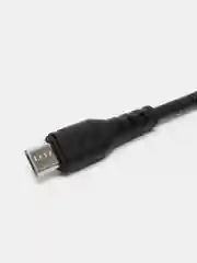 Черный кабель 2.4A Type-C, Lightning, Micro, Fast Charger (быстрая зарядка) USB-C (Лайтинг,Микро)