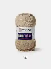 Кремовый пряжа плюшевая YarnArt "Dolce Baby", 100% микрополиэстер, 50 г, 85 м