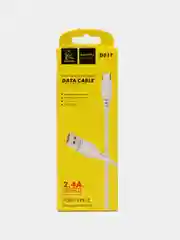 Белый кабель 2.4A Type-C, Lightning, Micro, Fast Charger (быстрая зарядка) USB-C (Лайтинг,Микро)