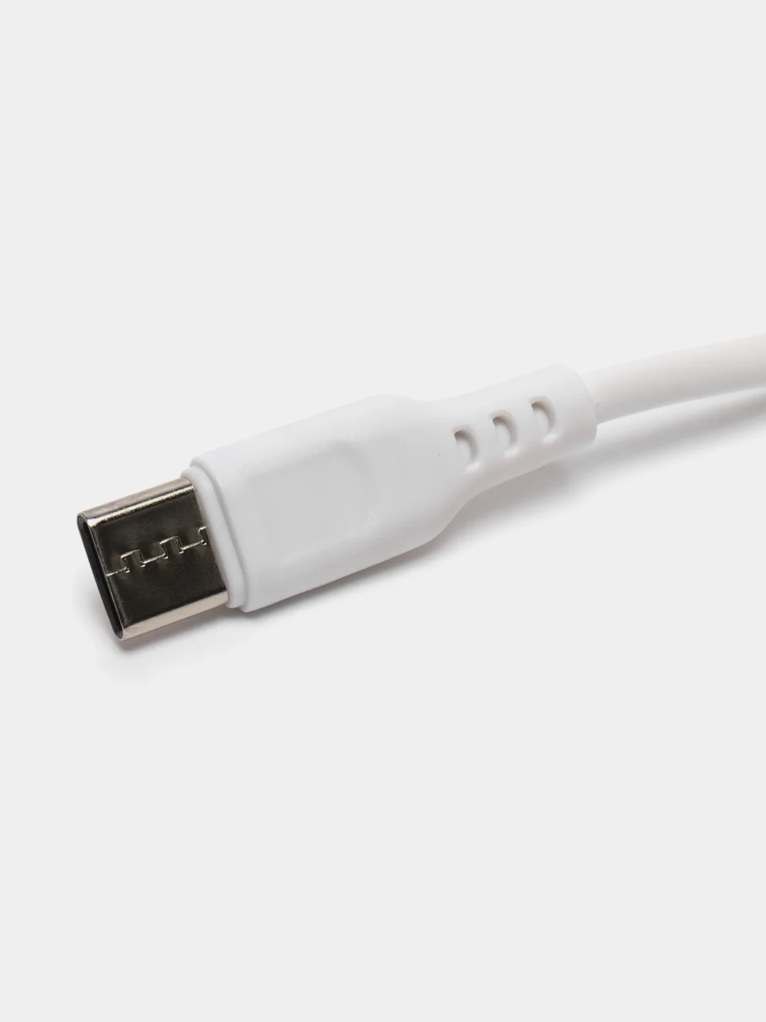 Белый кабель 2.4A Type-C, Lightning, Micro, Fast Charger (быстрая зарядка) USB-C (Лайтинг,Микро)
