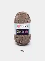 Коричневый пряжа плюшевая YarnArt "Dolce Baby", 100% микрополиэстер, 50 г, 85 м