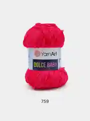 Вишнёвый пряжа плюшевая YarnArt "Dolce Baby", 100% микрополиэстер, 50 г, 85 м