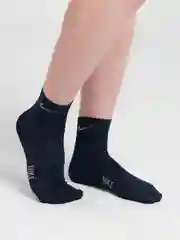 Синий меланж носки мужские, высокие