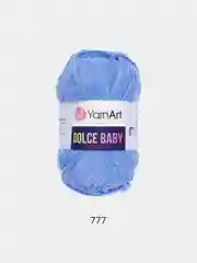 Светло-синий пряжа плюшевая YarnArt "Dolce Baby", 100% микрополиэстер, 50 г, 85 м
